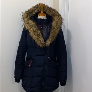 Canada Weather Gear Puff Coat w/ Fur trim